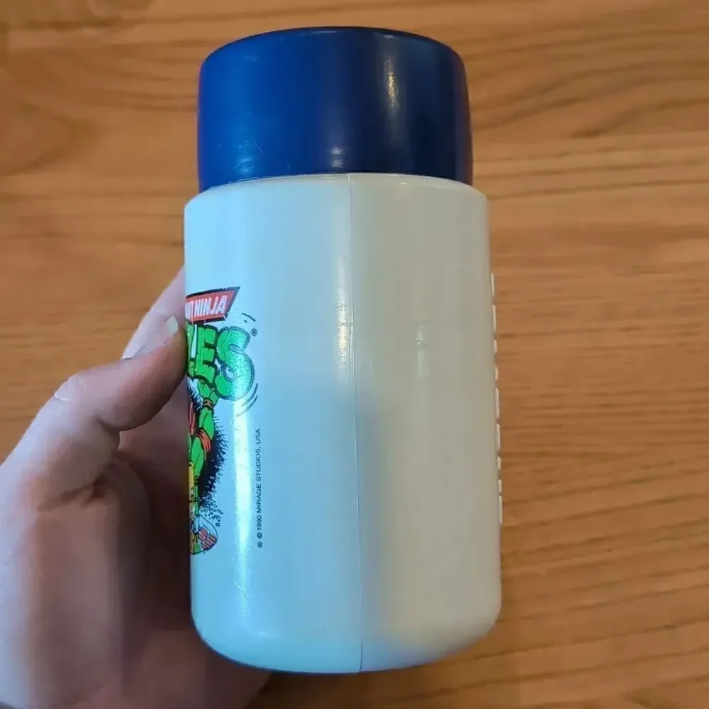 Vintage Ninja Turtles Thermos Children's Travel Mug, 1990 Mirage Studios